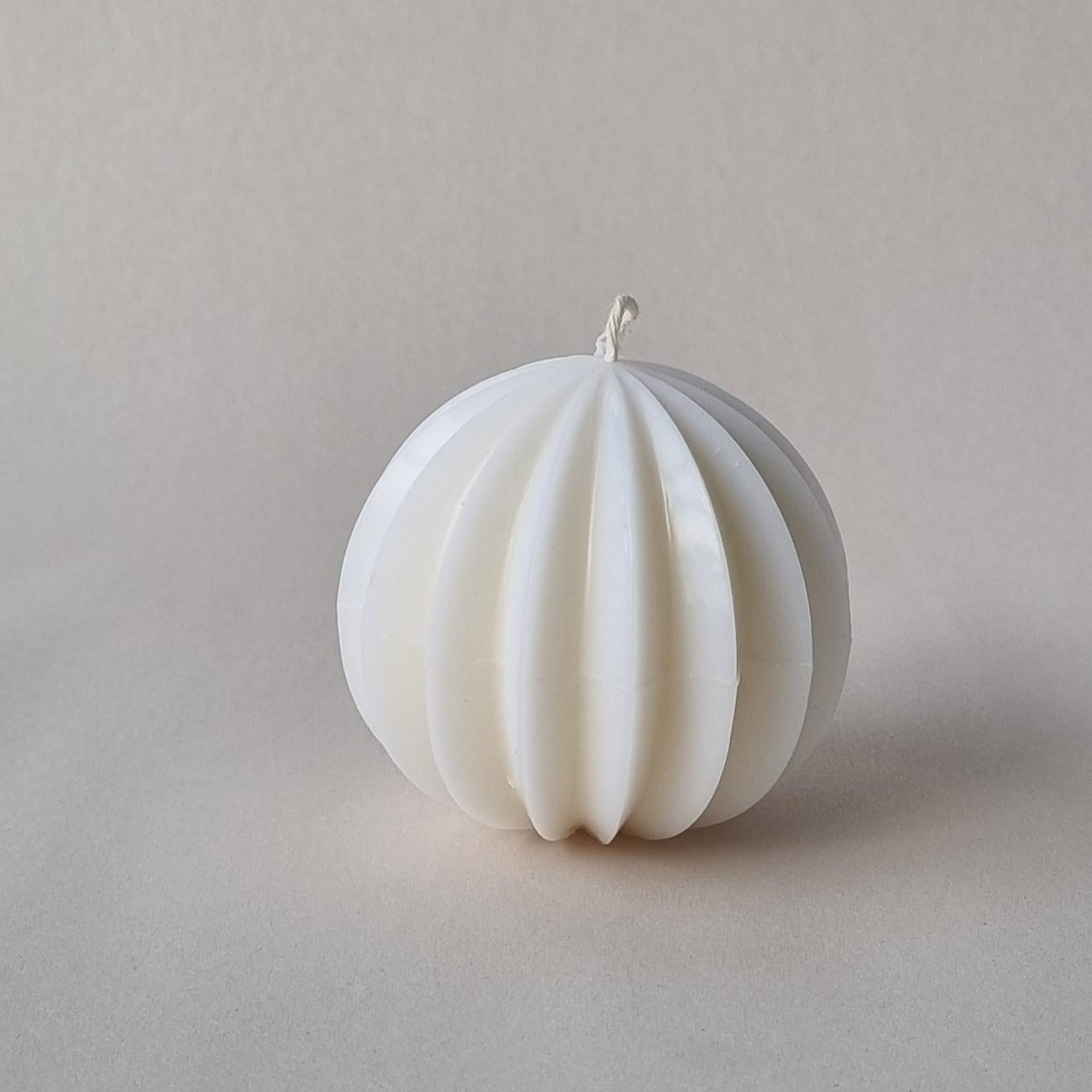 Fluted medium ball candle mould in PVC