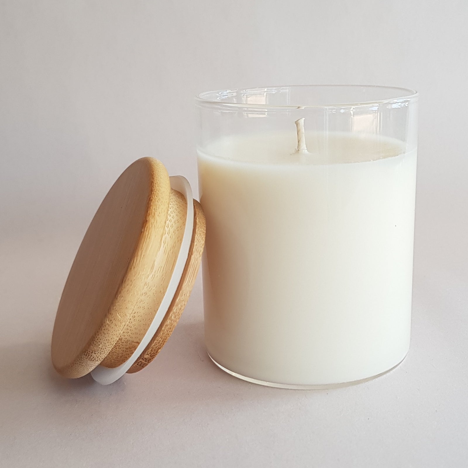 6 Country Bamboo Glass with lid - Soy Candle Making Kit with 100% Soy Wax