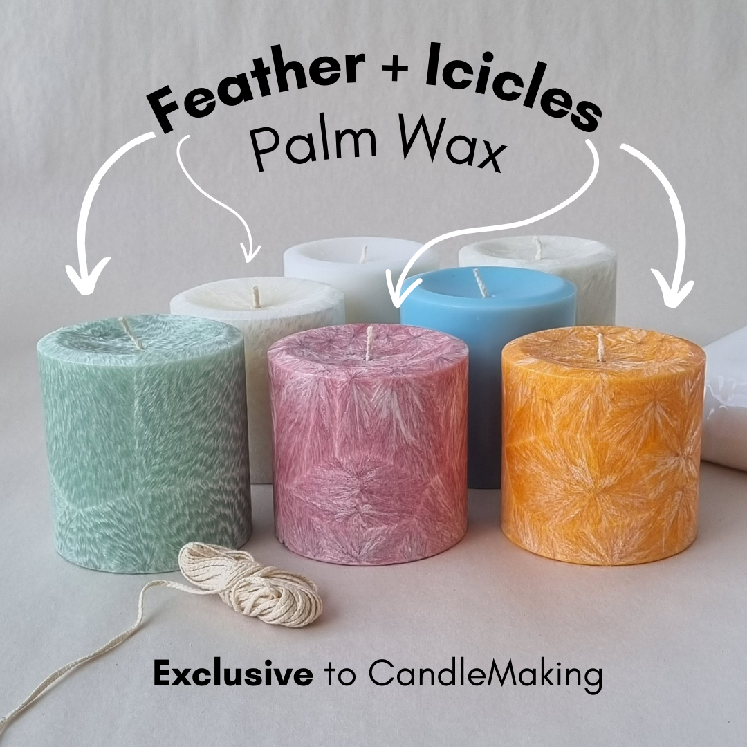 Feather Palm Pillar Candle Wax