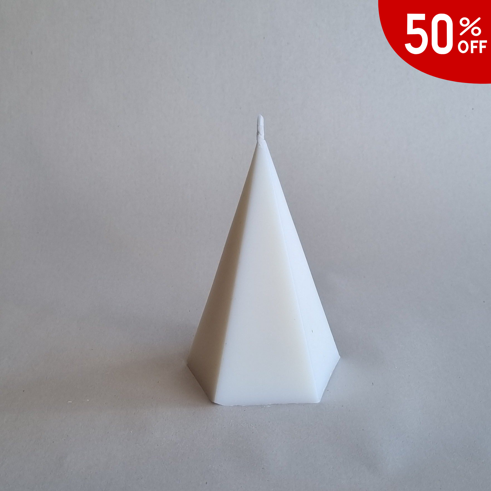 Pentagonal pyramid-shaped PVC mould