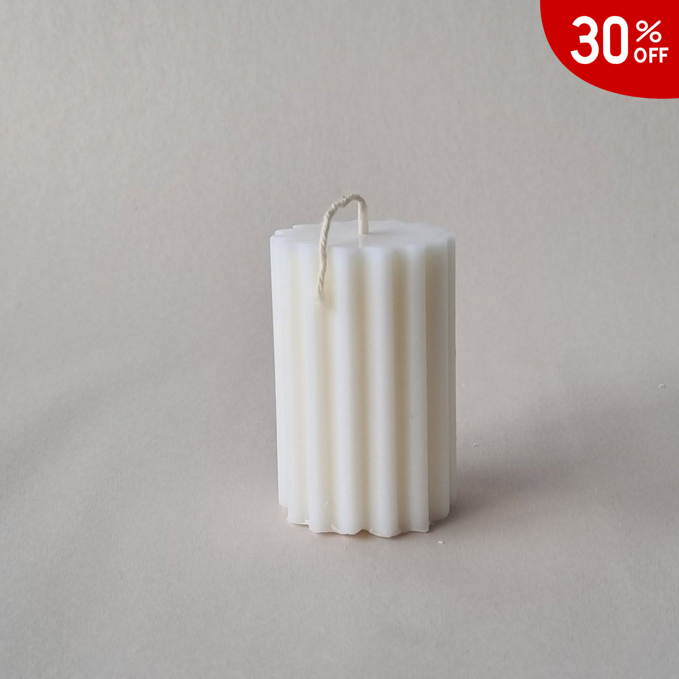 Wavey Fluted Column  Short PVC Candle Mould