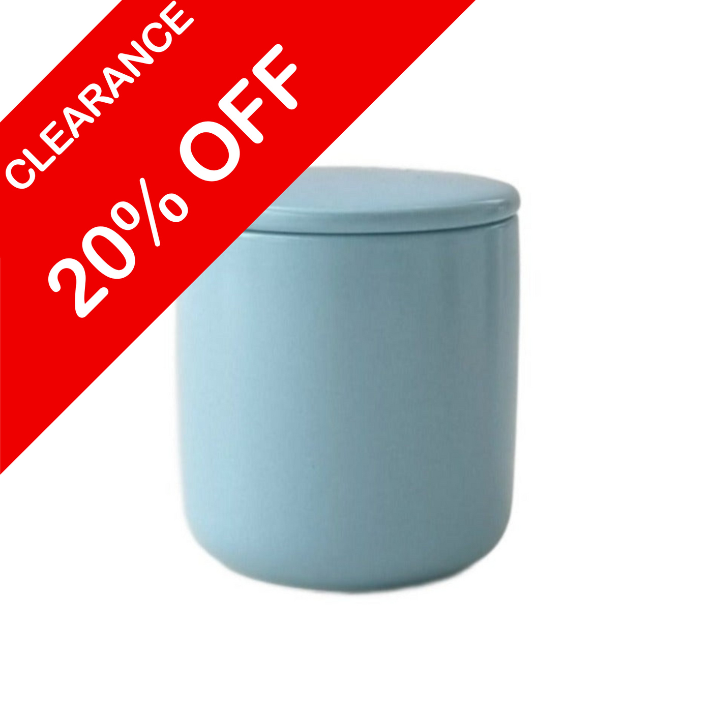 Ceramic Jar with Lid, Small - Blue