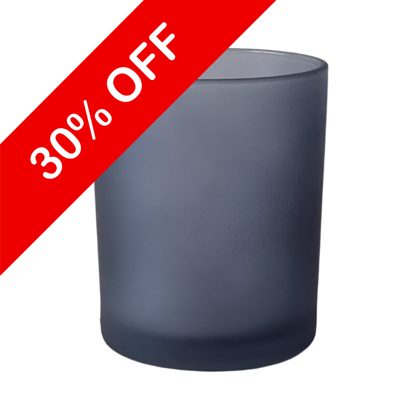 Classic Large Oxford Candle Jar - Frosted Grey Exterior