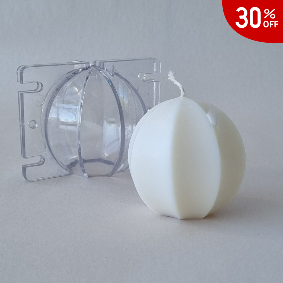 Ball with Edges PVC Candle Mould
