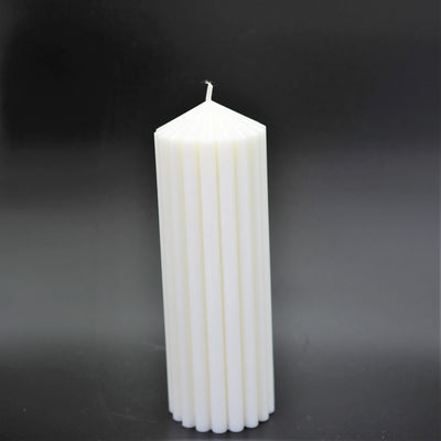 Fluted Pillar Tall PVC Candle  Mould