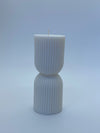 Ribbed Short Silicon Candle Mould