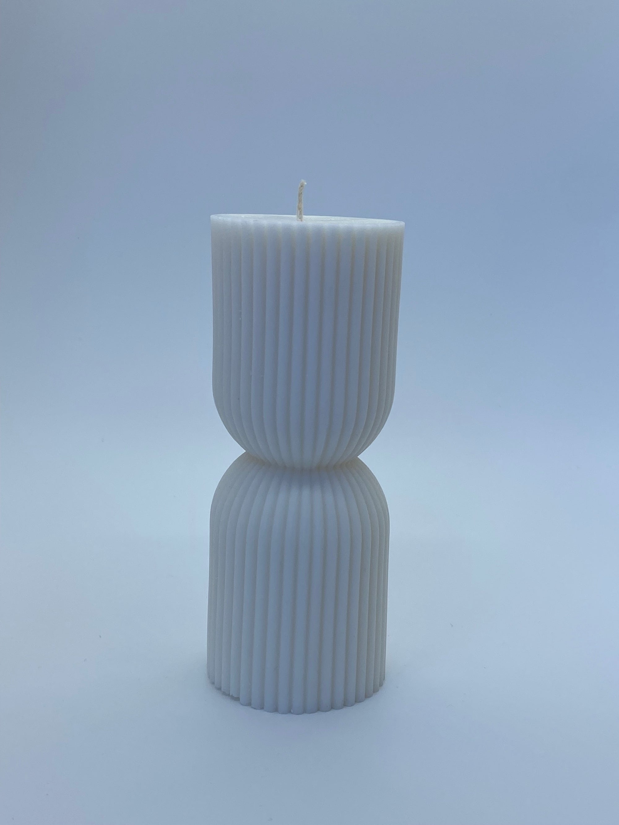 Ribbed Short Silicon Candle Mould