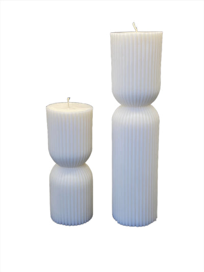 Ribbed Tall Silicon Candle Mould
