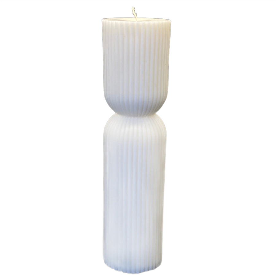 Ribbed Tall Silicon Candle Mould