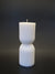 Ribbed Short Silicon Candle Mould