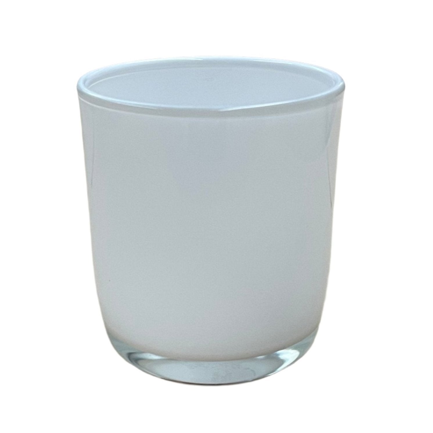 cambridge large – gloss white candle jar