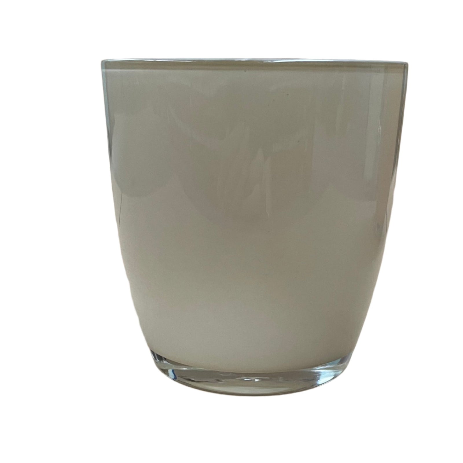 stratford large – gloss warm grey candle jar