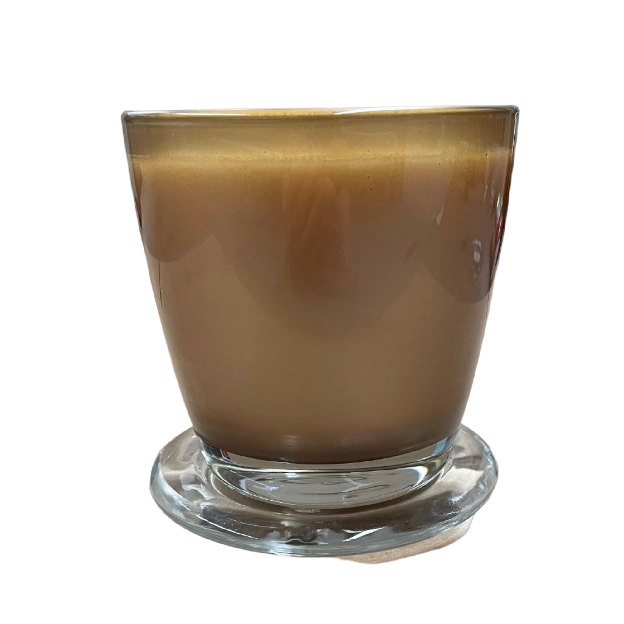 Round Glass Candle Plate - Large