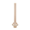 Candle Holder Glass Ribbed