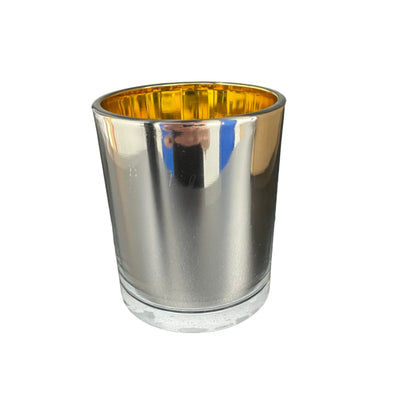 Medium Jar - Electroplated Silver/Gold