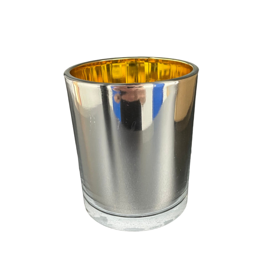 Medium Jar - Electroplated Silver/Gold