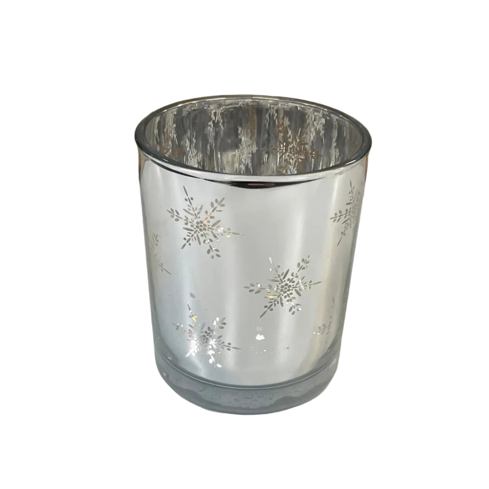silver snowflake jar