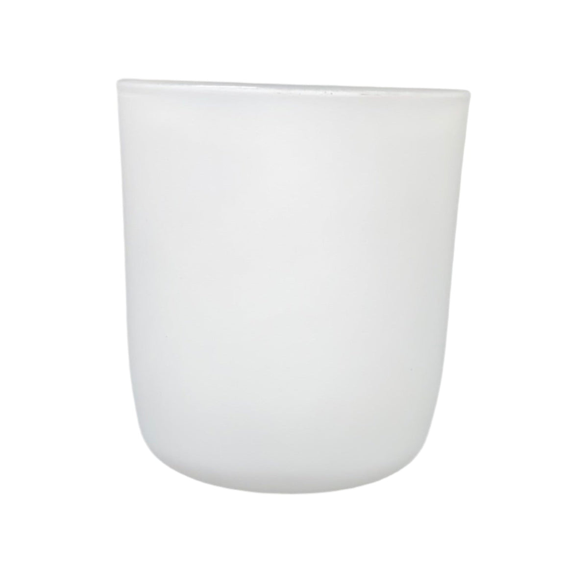 cambridge large – matte white candle jar