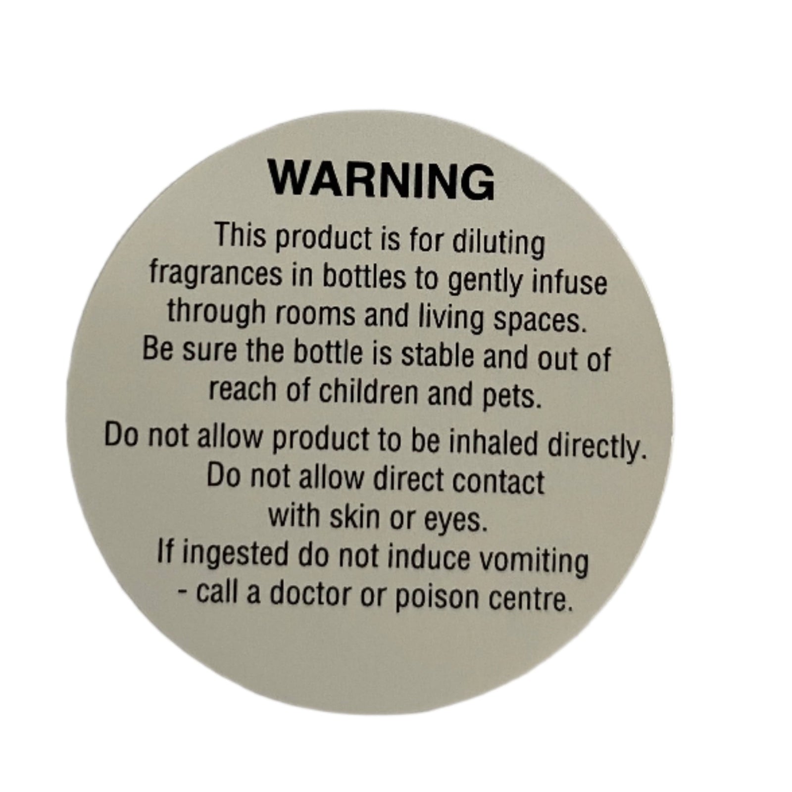 diffuser warning label