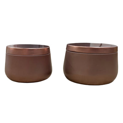 Border Candle Tin "8oz" -  NEW Rose Gold
