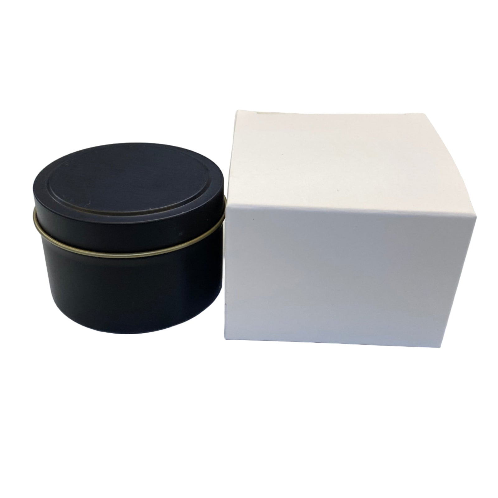 White box 4oz tins 