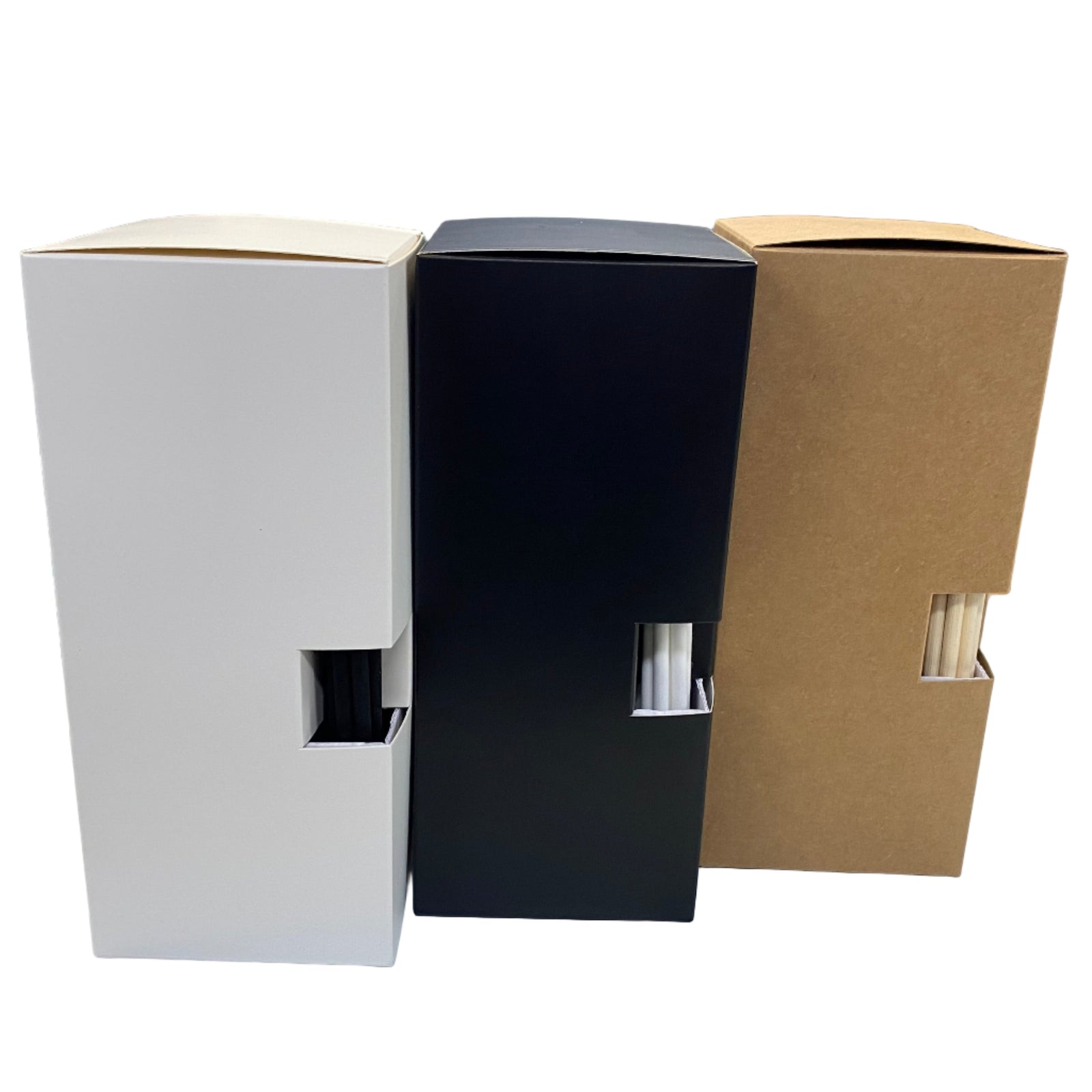 Diffuser box with reed stick panel