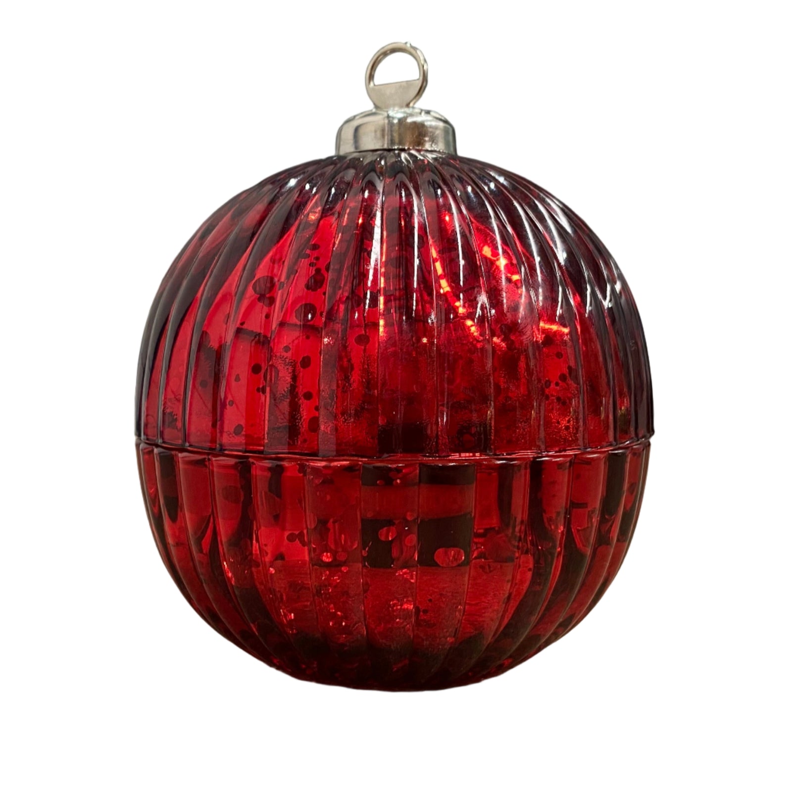 Red Christmas Jar Large Bauble