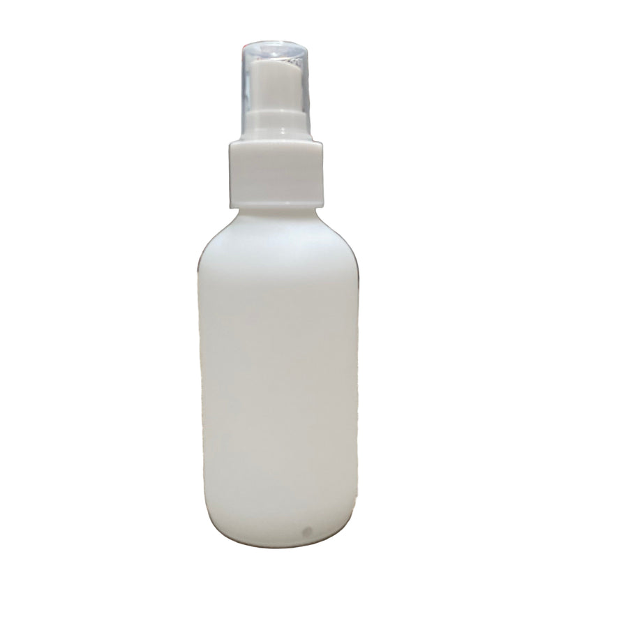Room Spray Bottle 100ml - White Glass and White Nozzle