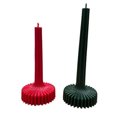 Pleated Skirt Medium PVC Candle Mould