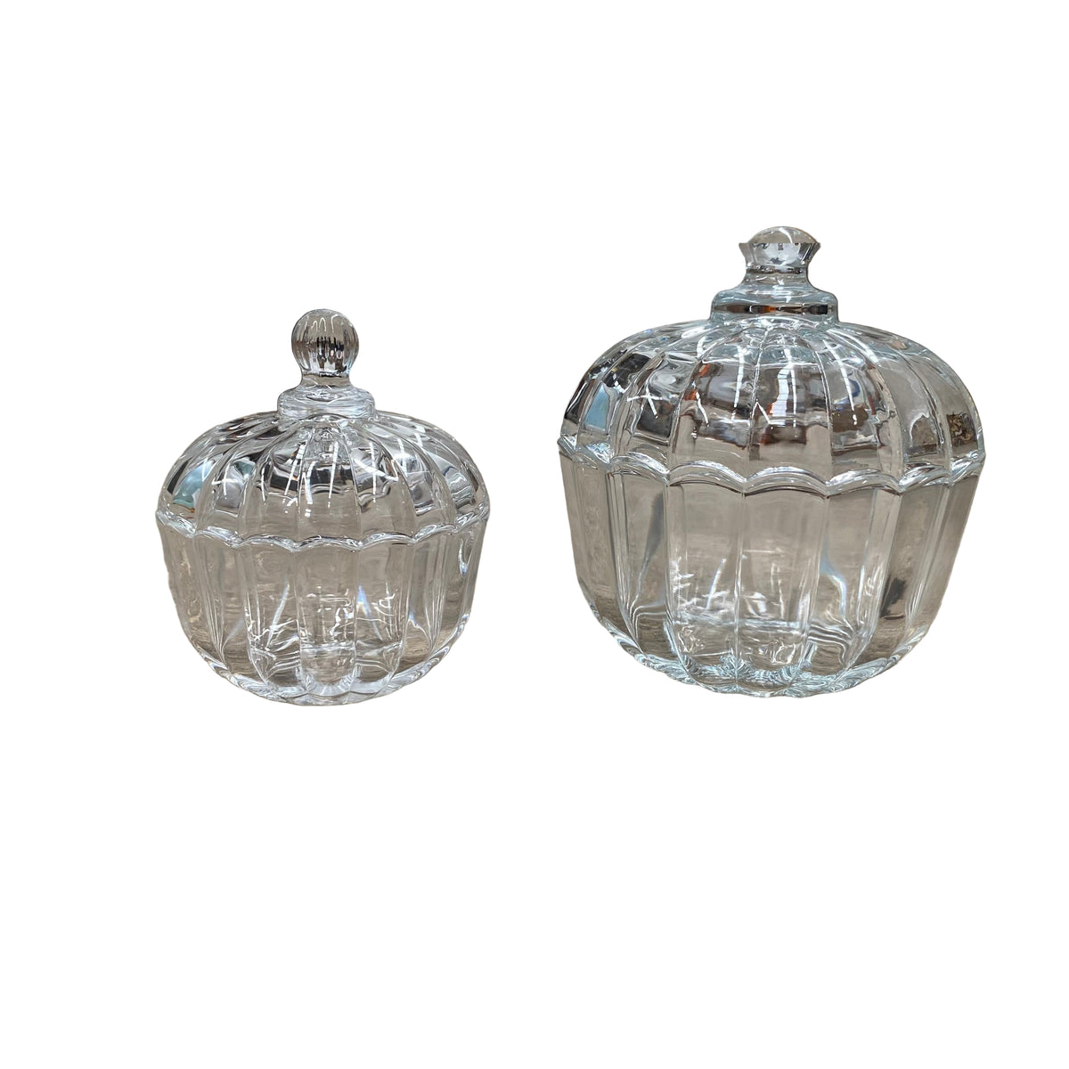 Bonbonniere Jars Clear Glass with lid
