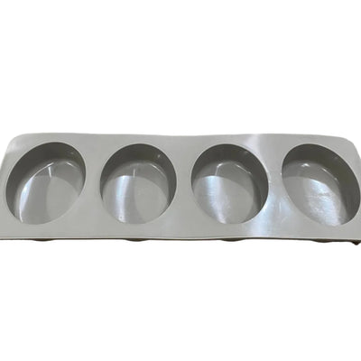 Oval Silicon Wardrobe Freshener/Soap Mould - 4 cavity