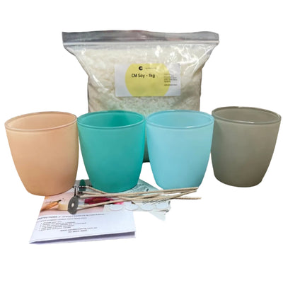 Large Stratford Coloured Jar Soy Candle Making Kit