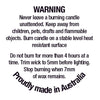 Warning Labels for Candles - NEW DESIGN
