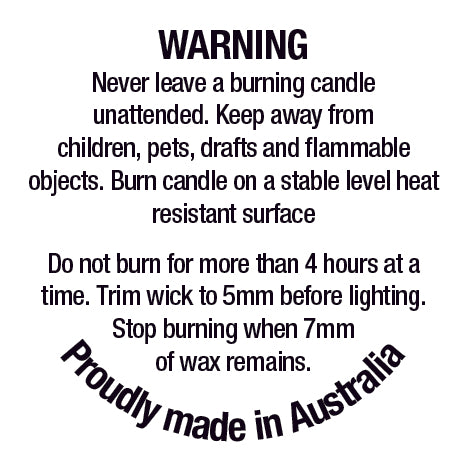 Warning Labels for Candles - NEW DESIGN