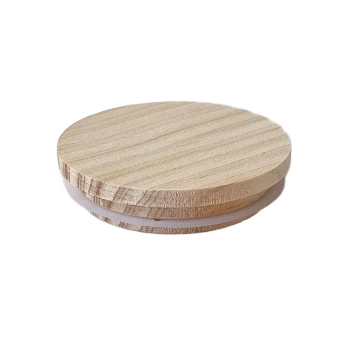 XXL candle lid in natural timber finish