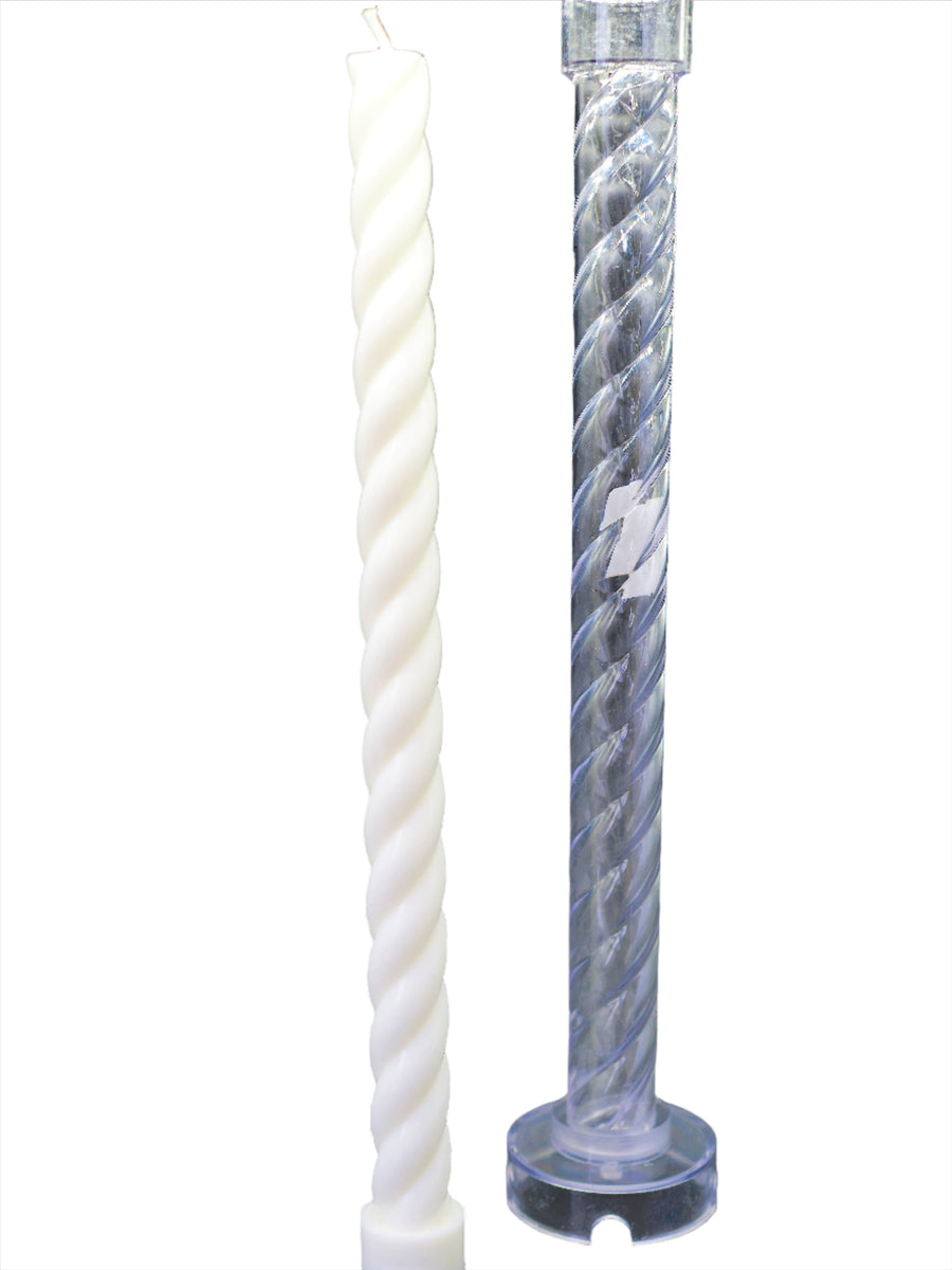 Spiral Twist PVC Candle Mould