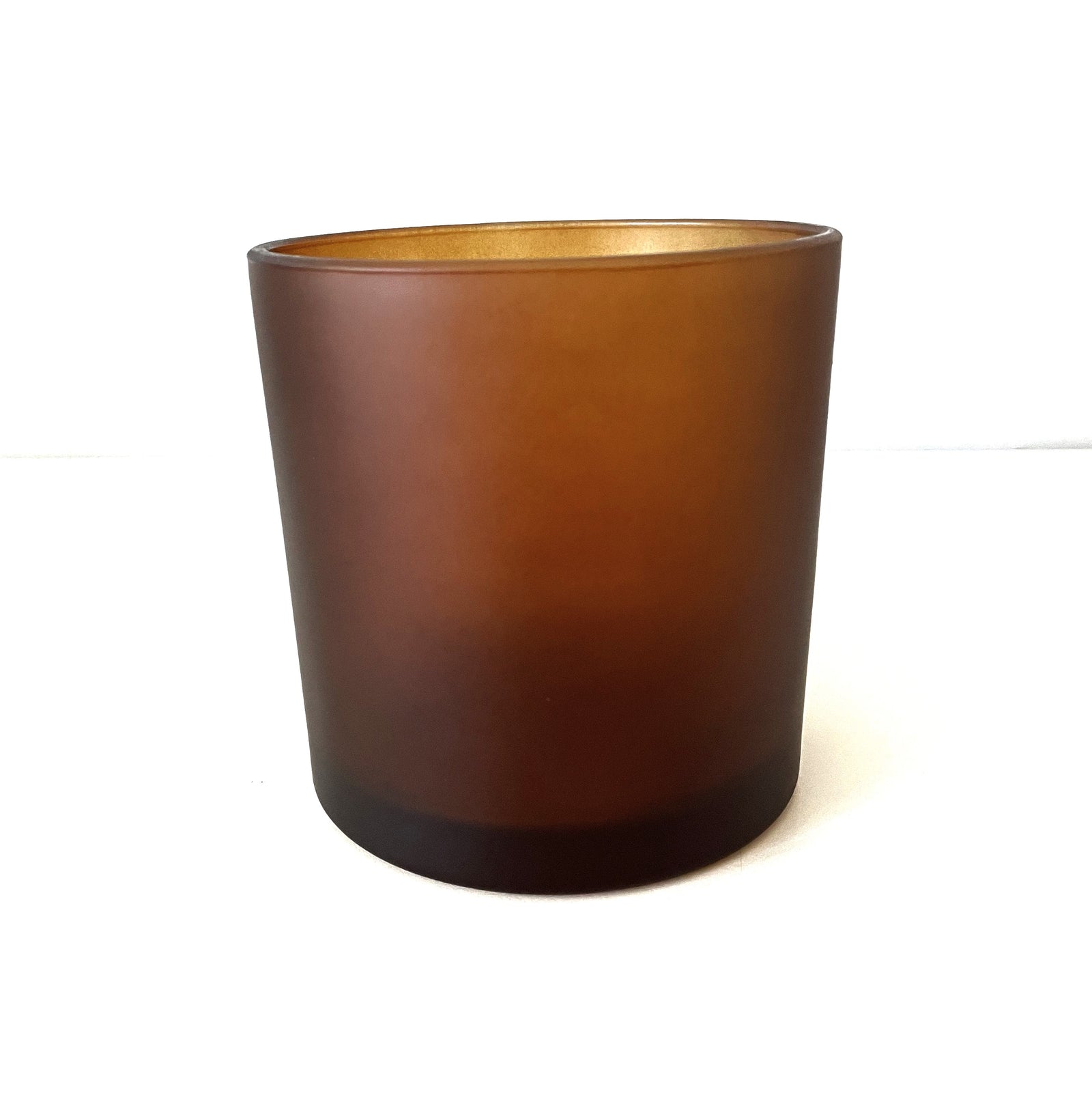 extra extra large frosted amber oxford candle jar