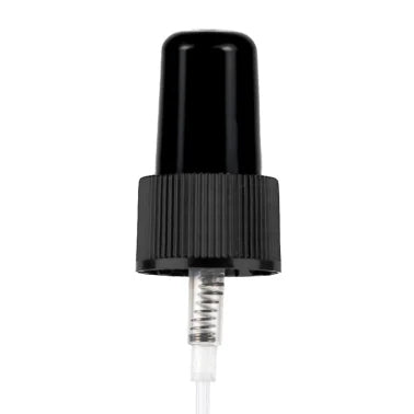 Black Atomiser with Black Cap