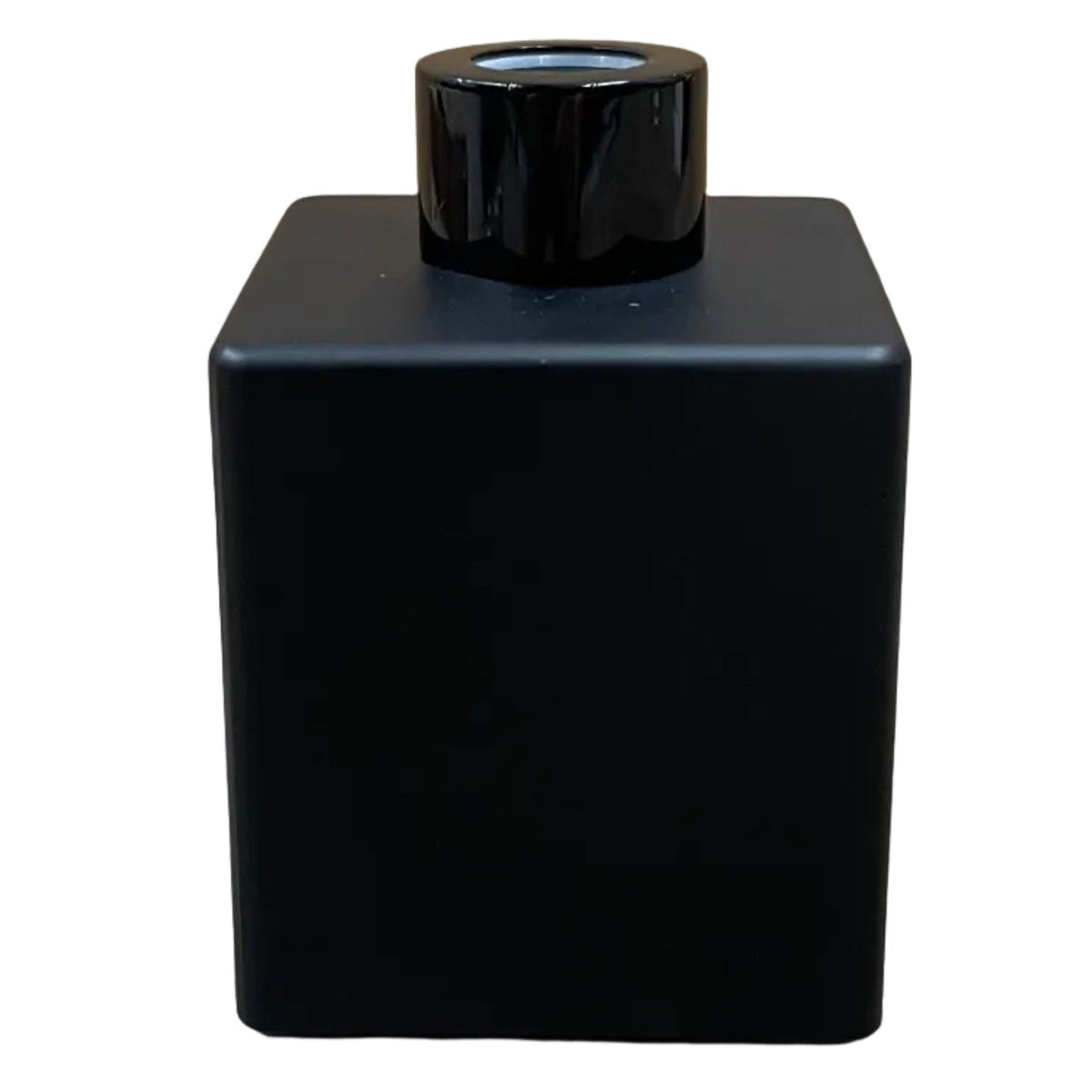Diffuser bottle square black with black lid