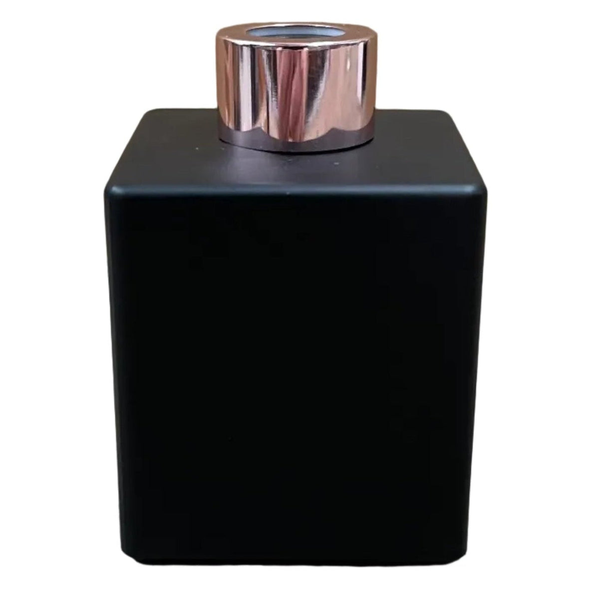 black 200ml diffuser bottle with rose pink lid