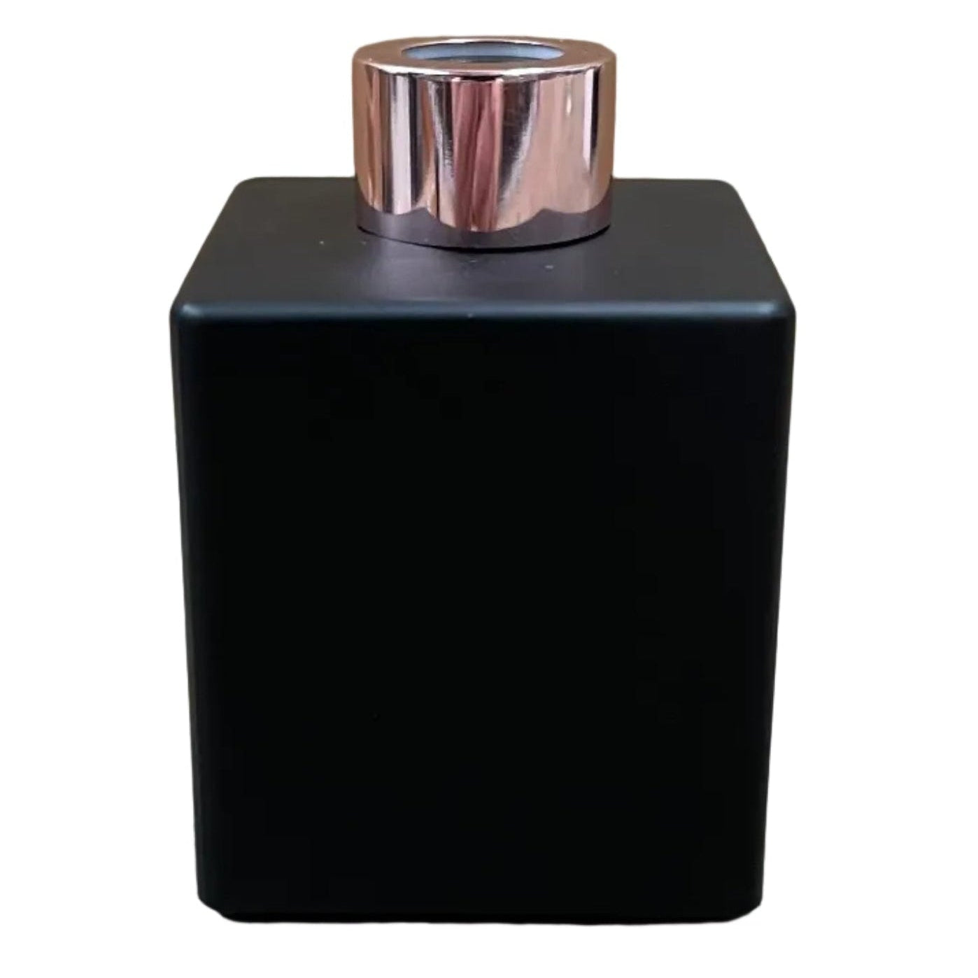 black 200ml diffuser bottle with rose pink lid