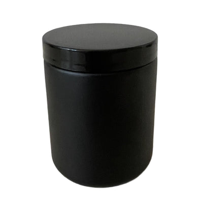 Black Jar with Black Lid - 250mls
