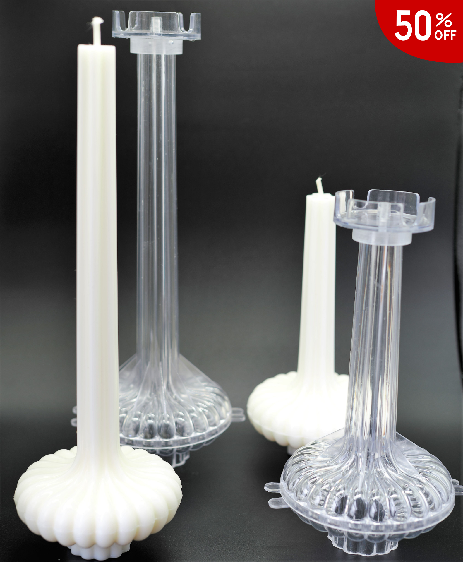 Genie Medium PVC Candle Mould