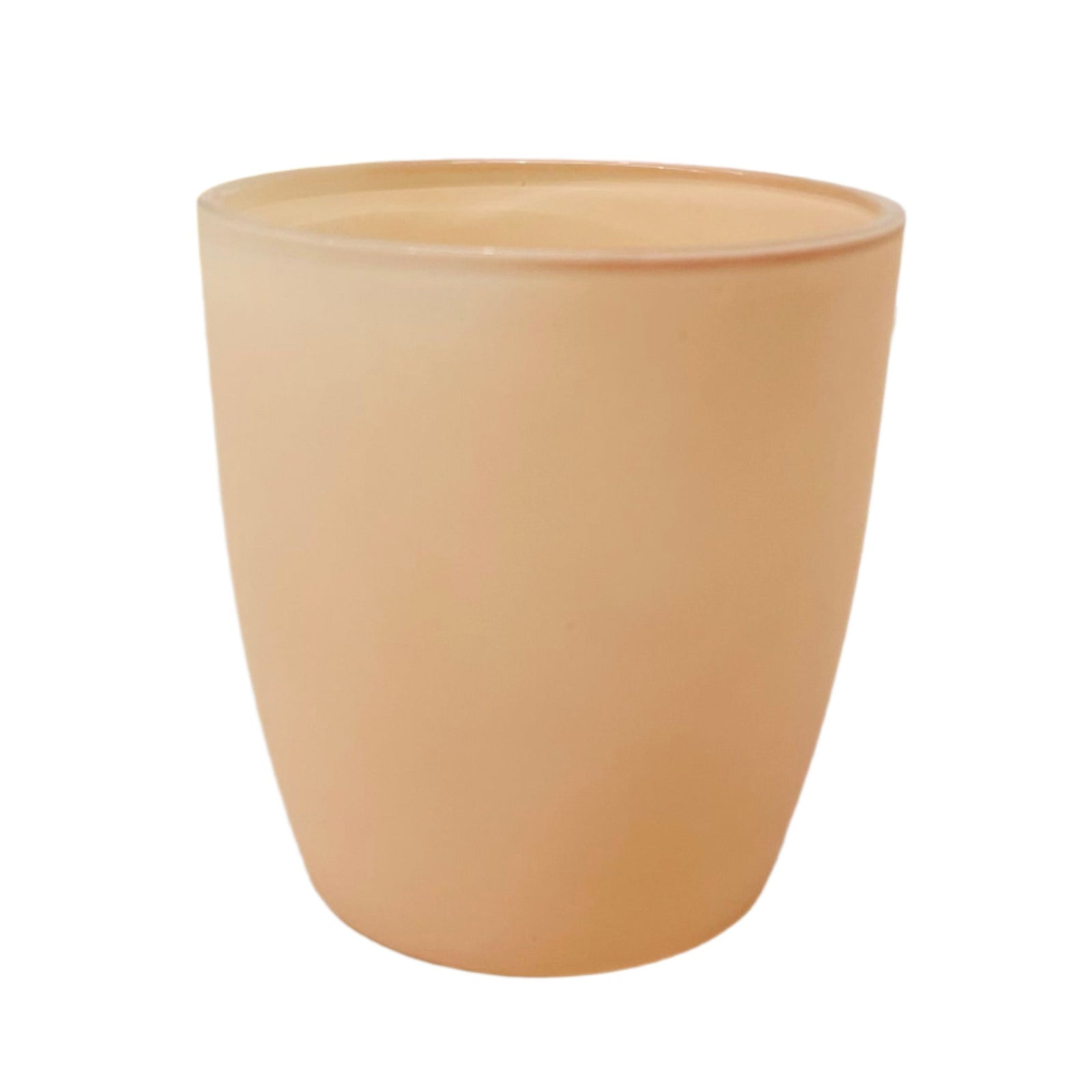 stratford large – matte peach candle jar