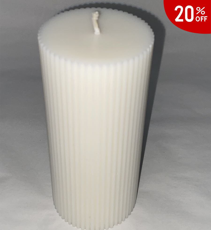 Fluted Round Column -7cm PVC Candle Mould