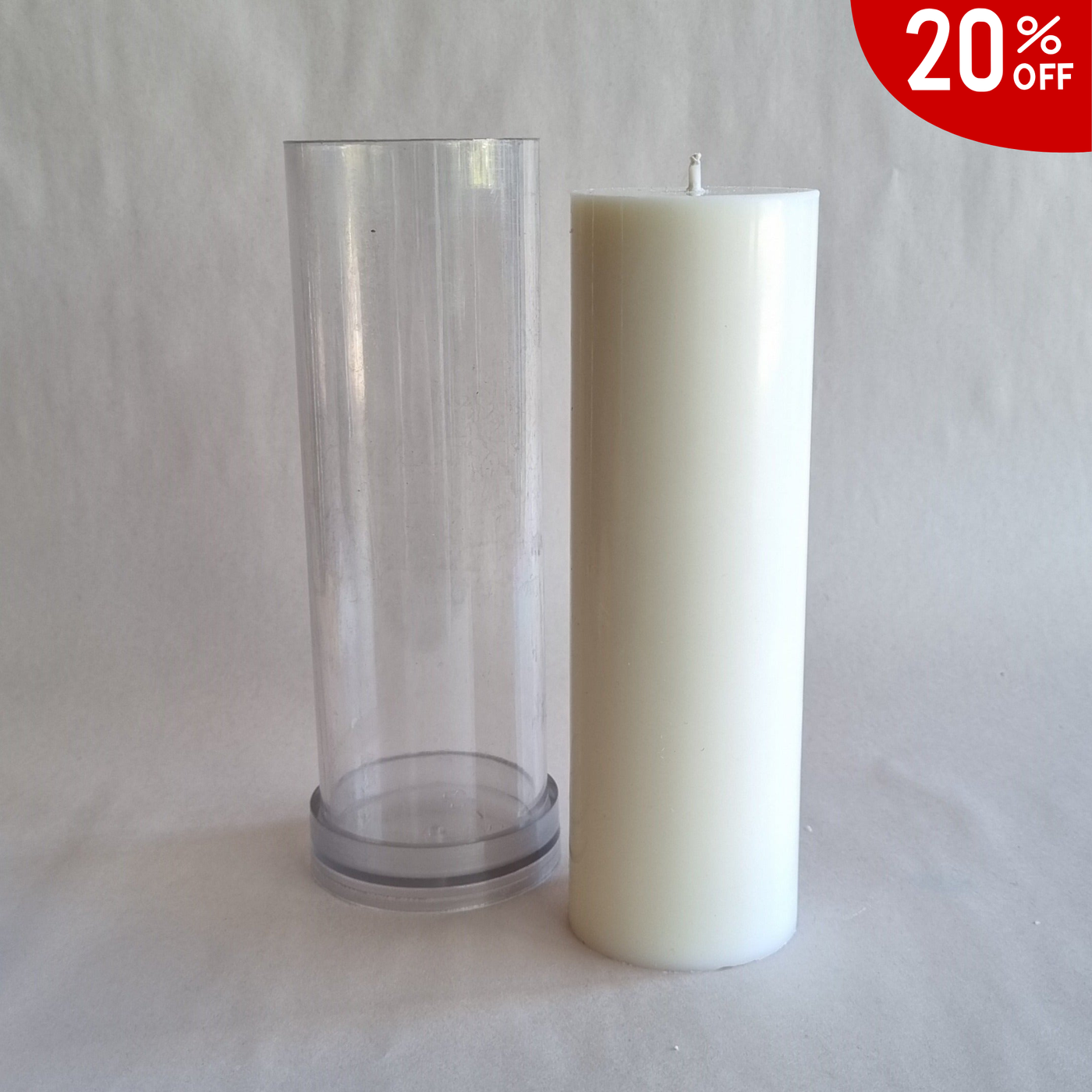 Modern Pillar   PVC Candle Mould