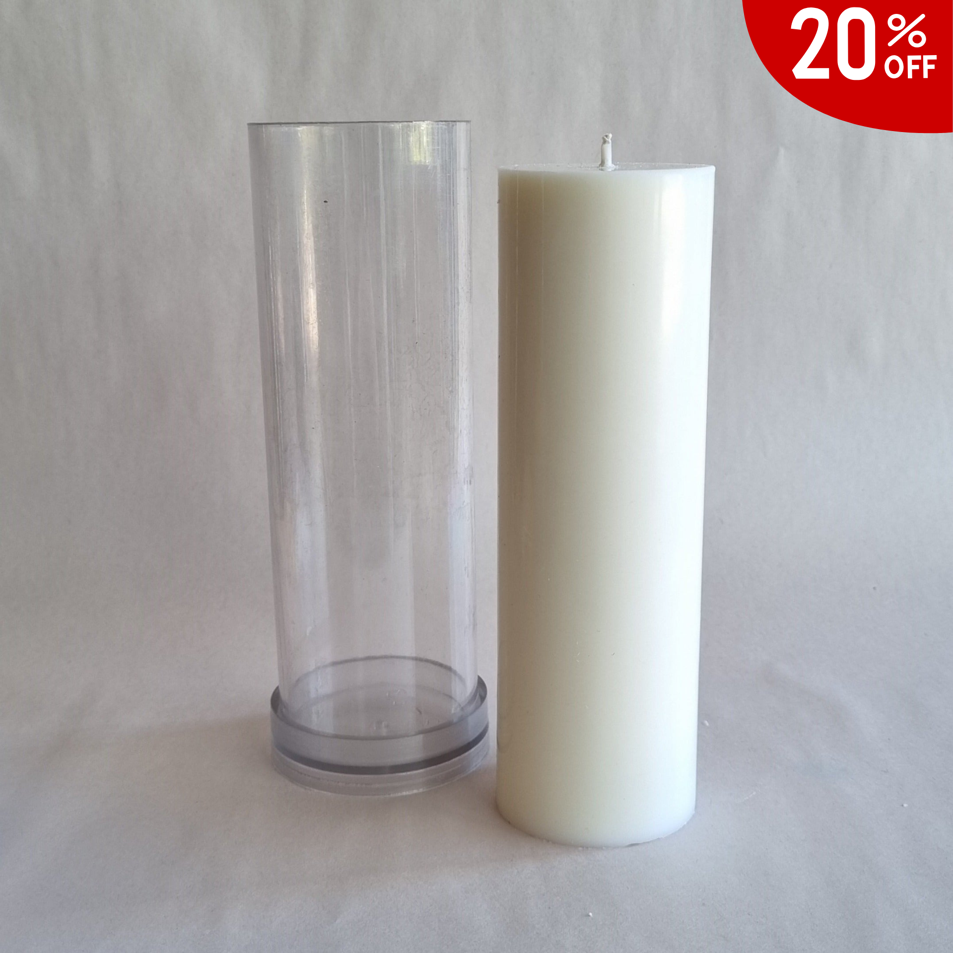 Modern Pillar   PVC Candle Mould