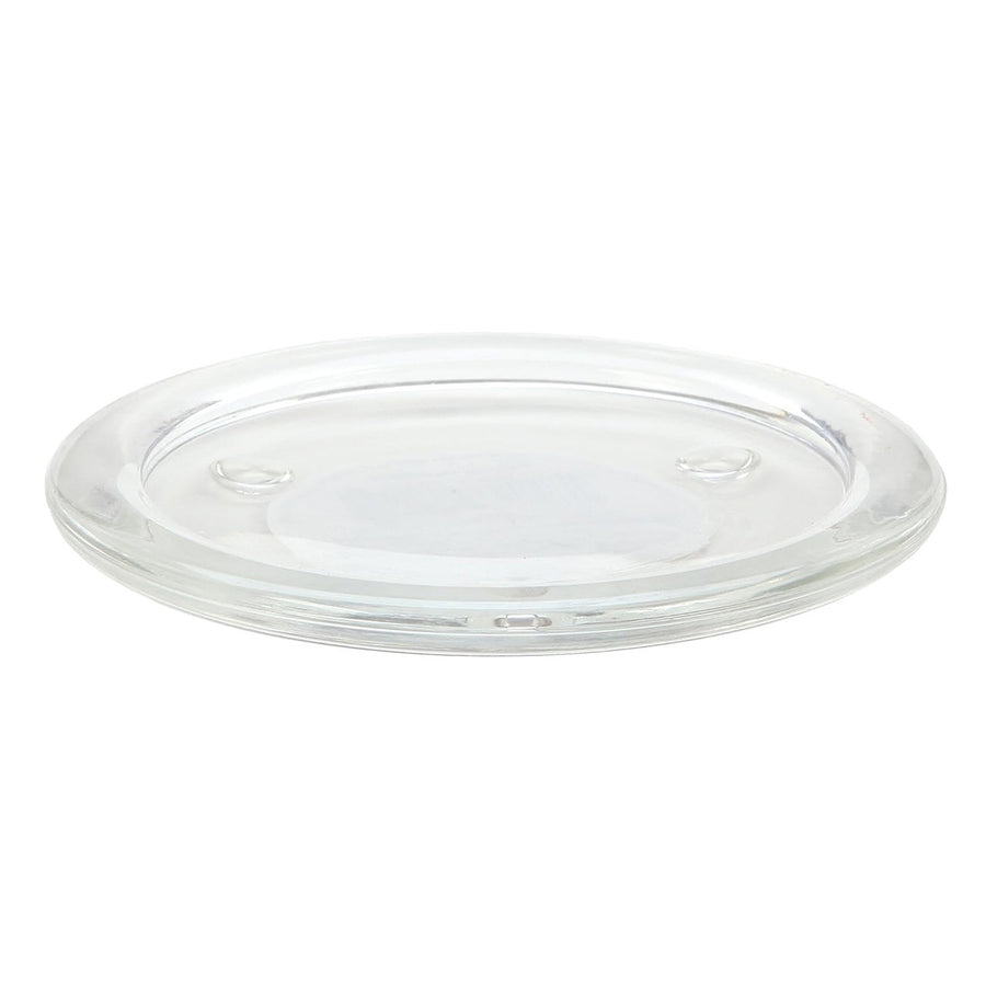 Round Glass Candle Plate - Medium