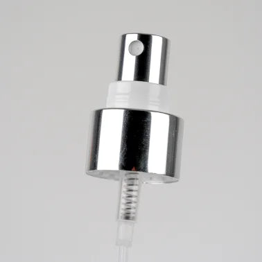 Shiny Silver Atomiser with Clear Cap