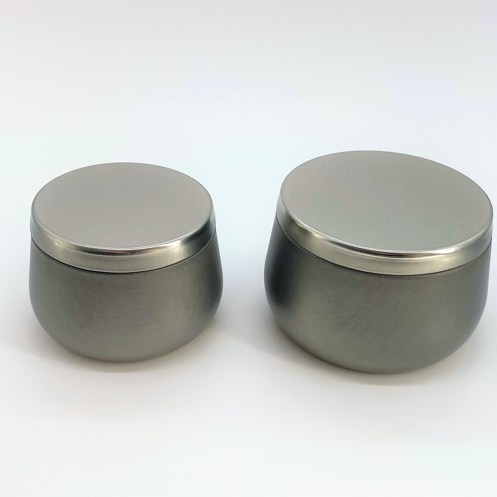 Border Candle Tin "8oz" - Silver
